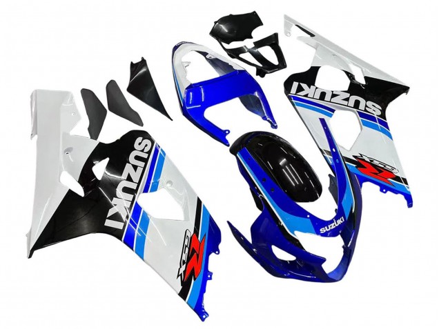 Carenado Moto Suzuki GSXR 600 / GSXR 750 2004-2005 - Blanco Azul Negro Rojo