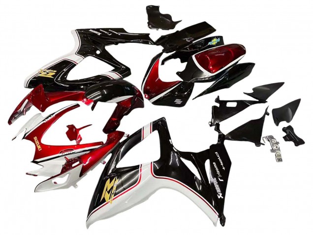 Carenados Moto Suzuki GSXR 600 / GSXR 750 2006-2007 - Rojo Blanco Negro Amarillo