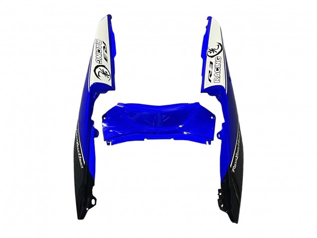 Carenados Moto Yamaha YZF R3/R25 2015-2018 - Blanco Azul Negro Carrera