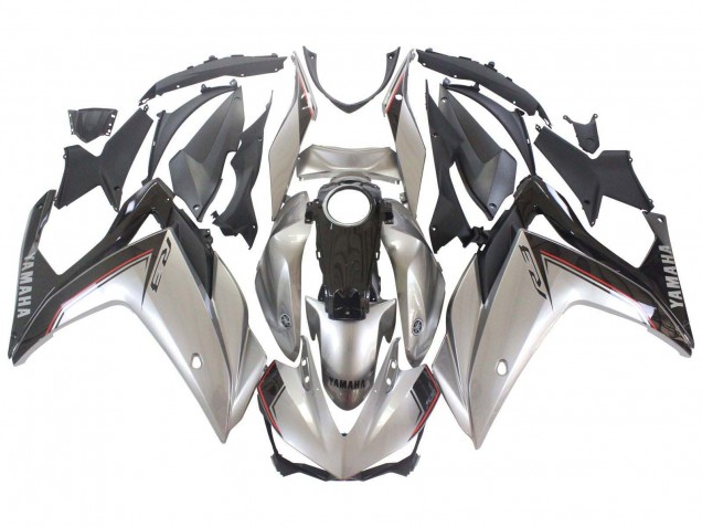 Carenados Moto Yamaha YZF R3/R25 2015-2018 - Plata Negro