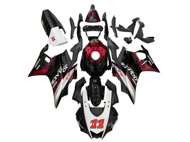 Carenados Moto Yamaha YZF R3/R25 2019-2021 - Blanco Rojo Negro 11