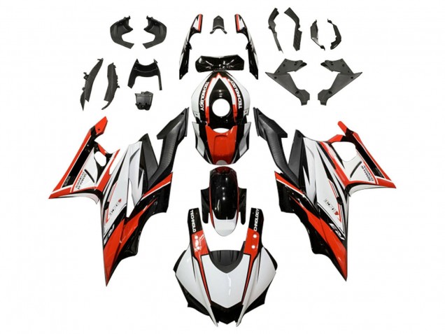 Kits Carenado Moto Yamaha YZF R3/R25 2022-2024 - Blanco Rojo Negro
