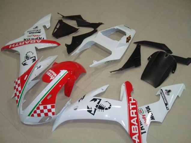 Carenados Moto Yamaha YZF R1 2002-2003 - Blanco Rojo Verde Abarth Motul Michelin