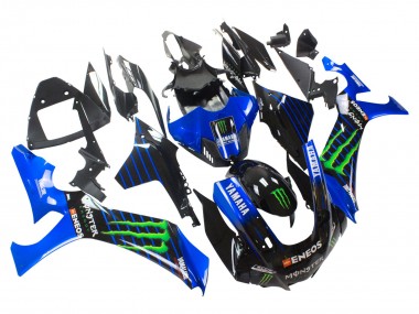 Carenados Moto Yamaha YZF 1000 R1 2020-2025 - Azul Negro Verde Negro ENEOS Monstruo