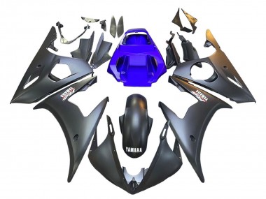 Carenados Moto Yamaha YZF R6 2003-2004 - Azul Negro Mate