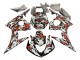 Carenados Moto Yamaha YZF R6 2003-2004 - Negro Rojo Gris Camouflage