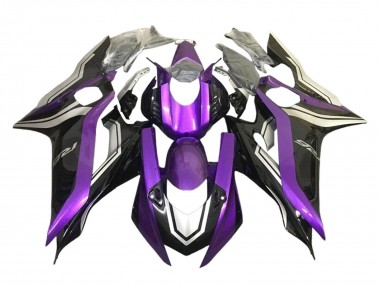 Carenados Moto Yamaha YZF 600 R6 2017-2023 - Plata Púrpura Negro Brillante