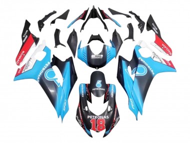 Carenados Moto Yamaha YZF 600 R6 2017-2023 - Blanco Azul Rojo Negro Petronas 18