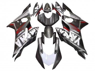 Carenados Moto Yamaha YZF 600 R6 2017-2023 - Negro Mate Blanco Rojo