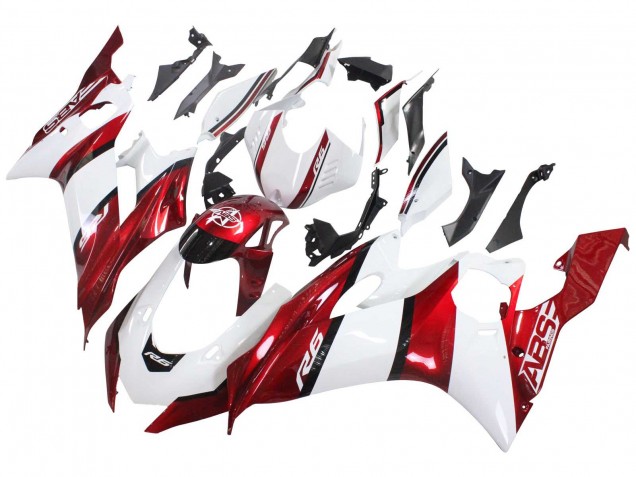 Carenados Moto Yamaha YZF 600 R6 2017-2023 - Blanco Rojo Negro