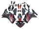 Carenados Moto Honda CBR250RR 2011-2015 - Negro Mate Rojo Raya