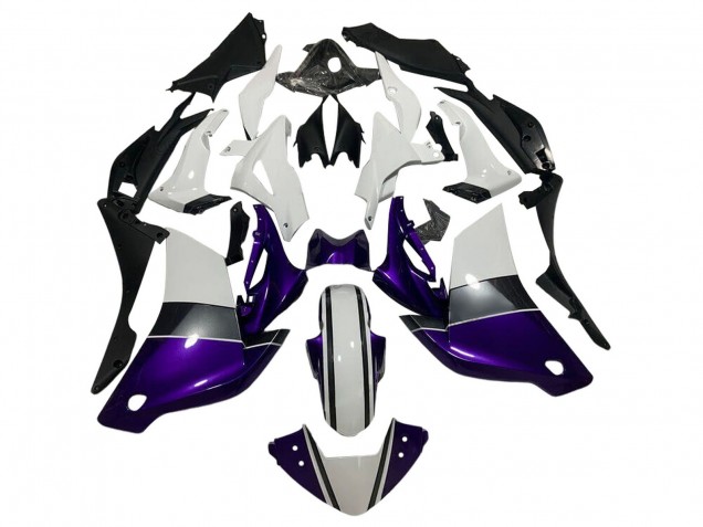 Carenados Moto Honda CBR250RR 2011-2015 - Blanco Púrpura Oscuro Negro