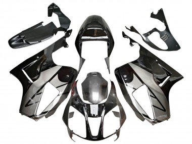 Carenados Moto Honda VTR1000 2000-2006 - Plata Negro Brillante