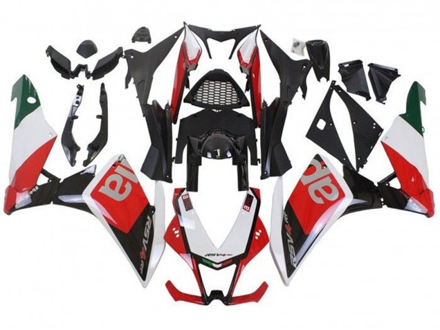 Carenados Moto Aprilia RSV4 1000 2009-2015 - Blanco Rojo Negro Verde