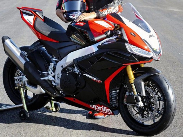 Carenados Moto Aprilia RSV4 1100 2021-2024 - Negro Rojo Blanco
