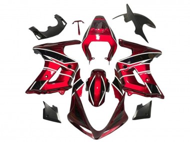 Carenados Moto Suzuki SV650 2003-2013 - Rojo Negro Blanco Raya