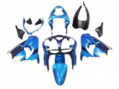 Carenados Moto Kawasaki ZX9R 2002-2003 - Azul Blanco Negro