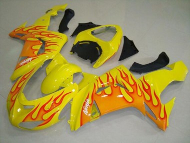 Carenados Moto Kawasaki ZX10R 2006-2007 - Amarillo Naranja Llama