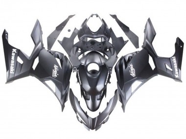 Carenados Moto Kawasaki Ninja 400 2018-2024 - Negro Mate Blanco Calcomanías