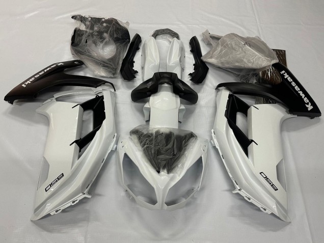 Carenados Moto Kawasaki Ninja 650 EX650 2012-2016 - Blanco Perla Negro Mate