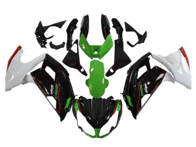 Carenados Moto Kawasaki Ninja 650 EX650 2012-2016 - Verde Negro Blanco Rojo