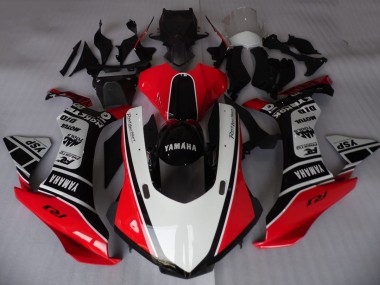 Carenados Moto Yamaha YZF R1 2015-2019 - Blanco Rojo Negro Motul YSP
