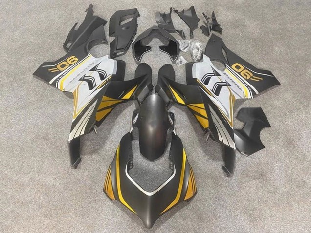 Carenados Moto Ducati Panigale V4 V4S 2020-2021 - Blanco Oro Negro Mate