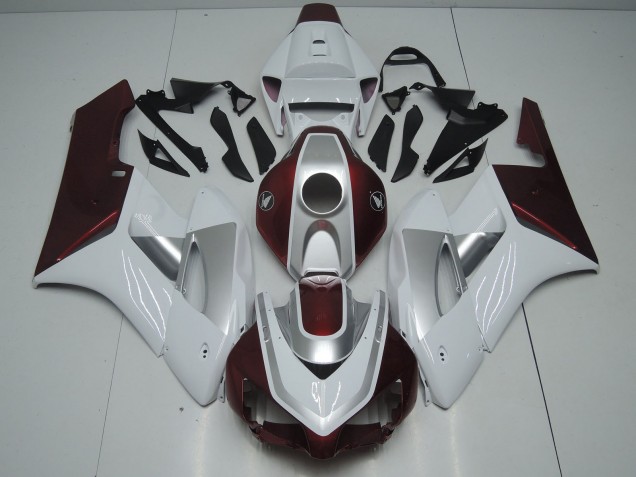 Carenados Moto Honda CBR1000RR 2006-2007 - Blanco Plata Negro Brillante