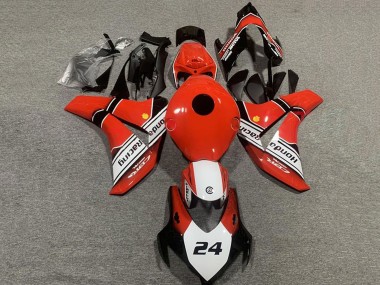 Carenados Moto Honda CBR1000RR 2008-2011 - Rojo Blanco Negro Brillante 24