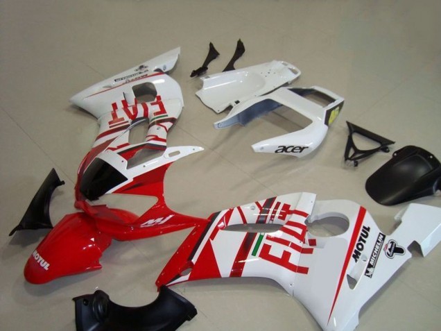 Carenados Moto Yamaha YZF R6 1998-2002 - Blanco Rojo Fiat Motul Michelin