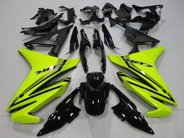 Carenados Moto Honda CBR500R 2013-2015 - Neon Amarillo Negro Brillante