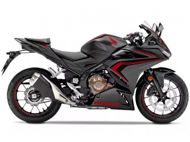 Carenados Moto Honda CBR500R 2019-2021 - Negro Mate Rojo Negro