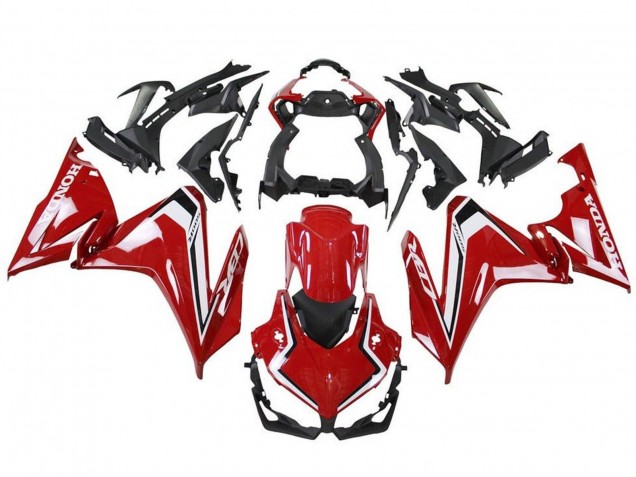 Carenados Moto Honda CBR500R 2019-2021 - Rojo Blanco Negro