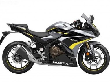 Carenados Moto Honda CBR500R 2019-2021 - Plata Negro Brillante Amarillo