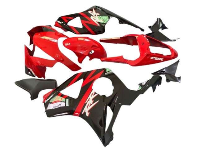 Carenados Moto Honda CBR900RR 929 2000-2001 - Rojo Negro Mate Negro Brillante