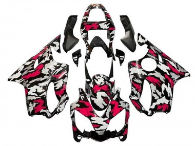 Carenados Moto Honda CBR600 F4i 2001-2003 - Negro Rojo Gris Camouflage