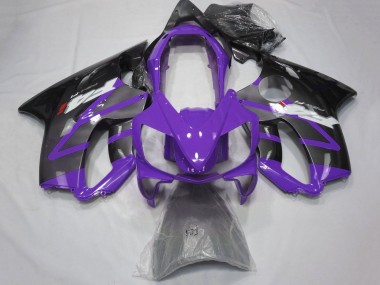 Carenados Moto Honda CBR600 F4i 2004-2007 - Púrpura Gris Negro Brillante