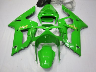 Carenados Moto Kawasaki ZX6R 2003-2004 - Verde Oro Calcomanía
