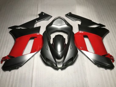 Carenados Moto Kawasaki ZX6R 2007-2008 - Plata Rojo