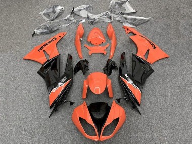 Carenado Moto Kawasaki ZX6R 2009-2012 - Naranja Negro Brillante
