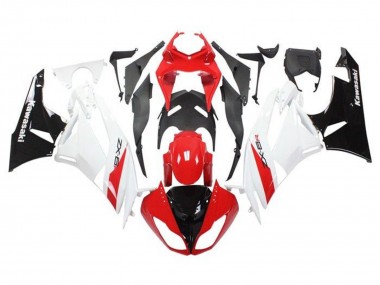 Carenados Moto Kawasaki ZX6R 2009-2012 - Rojo Blanco Negro