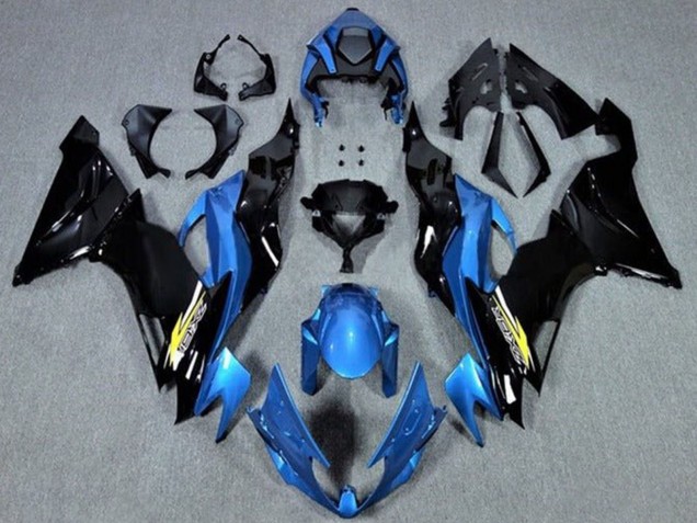 Carenados Moto Kawasaki ZX6R 2019-2022 - Azul Negro Brillante Amarillo