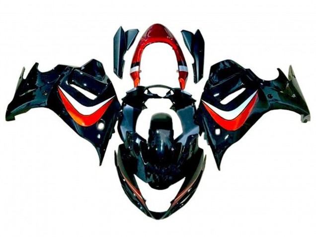 Carenados Moto Suzuki GSX650F 2008-2013 - Negro NaranjaCaramelo Plata