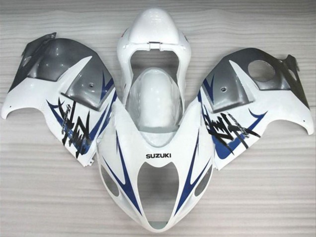 Carenados Moto Suzuki GSXR 1300 Hayabusa 1996-2007 - Blanco Plata Azul
