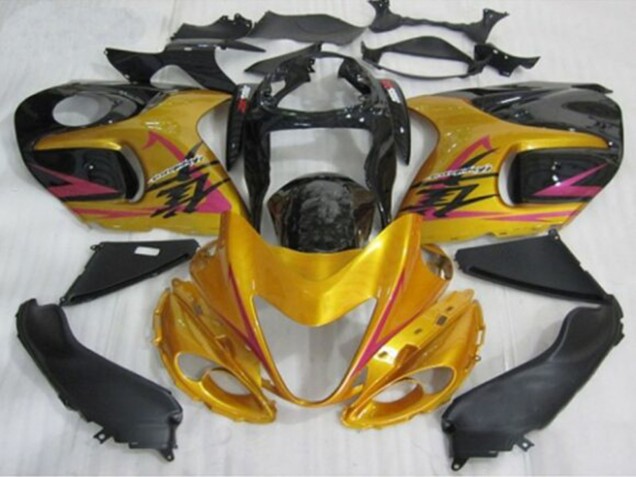 Carenados Moto Suzuki GSXR 1300 Hayabusa 1996-2007 - Oro Negro Rosa