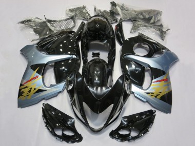 Carenados Moto Suzuki GSXR 1300 Hayabusa 2008-2020 - Negro Brillante Azul Claro Oro