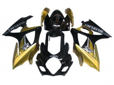 Carenados Moto Suzuki GSXR 1000 2005-2006 - Negro Oro Plata