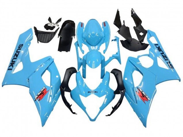 Carenados Moto Suzuki GSXR 1000 2005-2006 - Azul Claro Negro Rojo