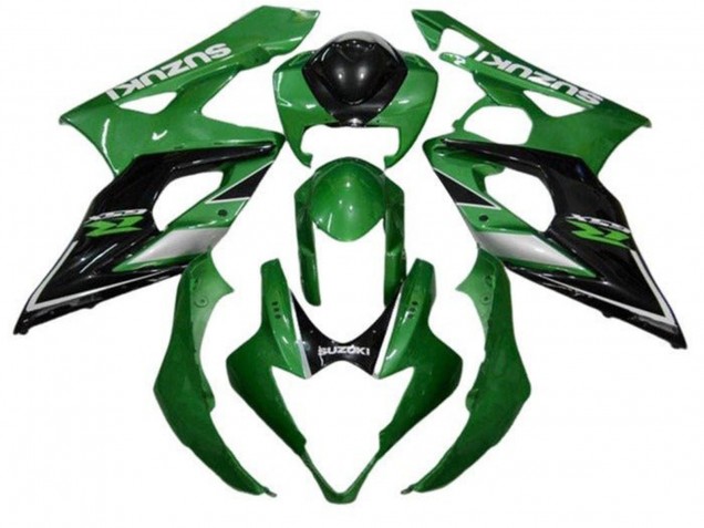Carenados Moto Suzuki GSXR 1000 2005-2006 - Verde Negro Plata