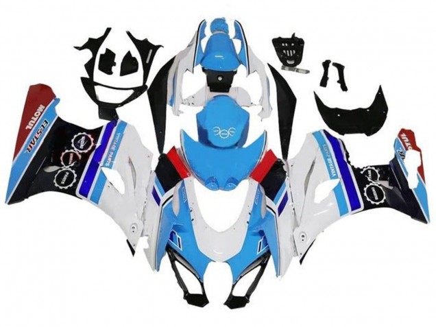 Carenados Moto Suzuki GSXR1000 2017-2024 - Blanco Azul Raya Rojo